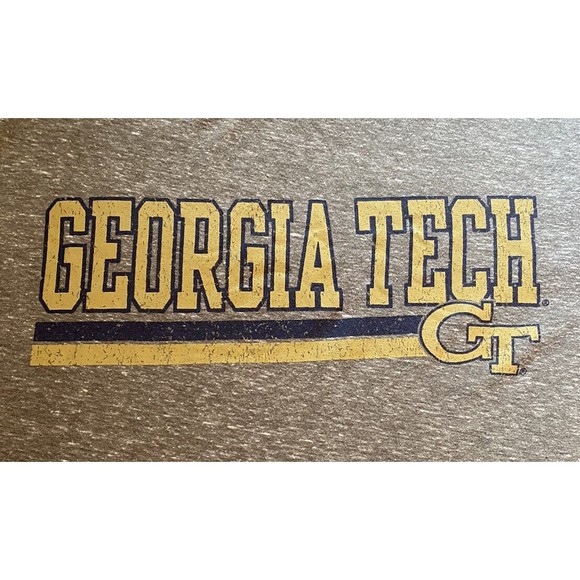 Champion mens 2XL graphic t shirt University of Georiga Tech gray - Picture 7 of 8